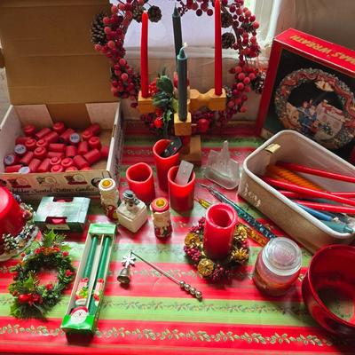 Holiday Candle & Decor Lot – Votives, Tapers, Holders & More!