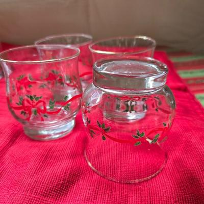 Holiday Drinkware & Serving Lot – Glasses, Bowls, Mugs & More! All in 21-gallon tote!