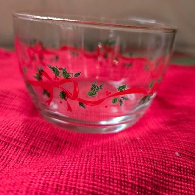 Holiday Drinkware & Serving Lot – Glasses, Bowls, Mugs & More! All in 21-gallon tote!