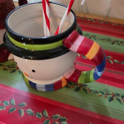 Huge Holiday Décor & Gift Lot – Linens, Lights, Tinsel Tree, Garland. classic red truck & More! All in a 65-quart Latch Box tote!