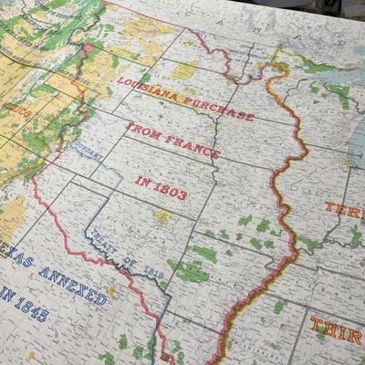 Lot 335 United States maps showing annexations