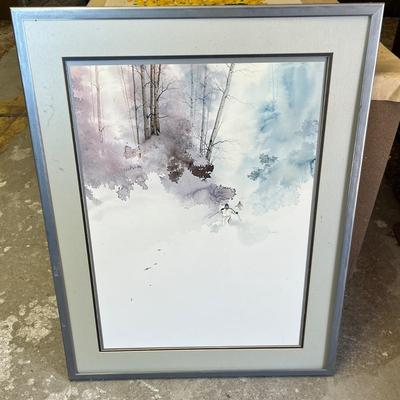 Lot 336 Framed Ski print