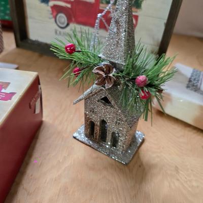 Christmas Craft & Decor Lot – Ribbons, Cards, Ornaments, Signs & More!