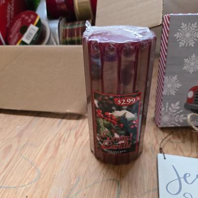 Christmas Craft & Decor Lot – Ribbons, Cards, Ornaments, Signs & More!