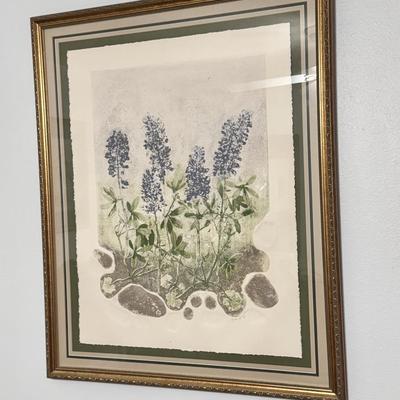 Sale Photo Thumbnail #84: “Texas Spring II” signed and numbered print by Cynthia December. 135/150. Dimensions with frame: 29.5”w x 36”h. In very good/excellent condition.
