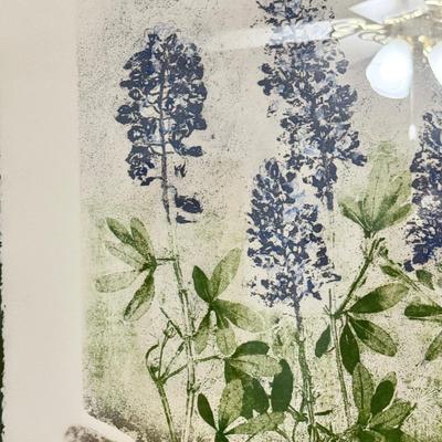Sale Photo Thumbnail #88: “Texas Spring II” signed and numbered print by Cynthia December. 135/150. Dimensions with frame: 29.5”w x 36”h. In very good/excellent condition.