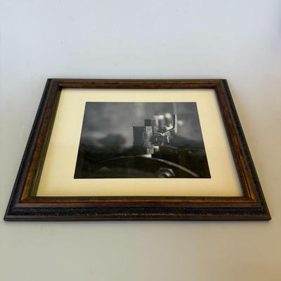Sale Photo Thumbnail #127: Professionally framed black & white photo with rustic wooden frame and cream matting.