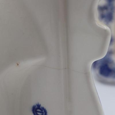 Delft Blue and White Hand Painted Ceramic Pottery Picture Frames