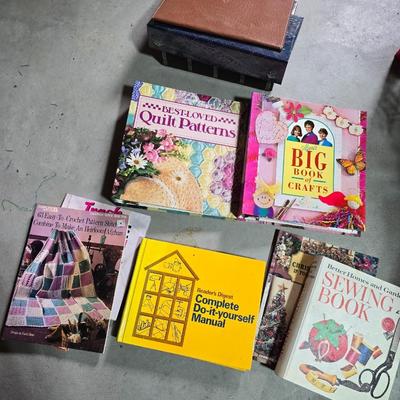 Crafts, DIY & Sewing Book Lot – Quilting, Crochet, Home Repair & More