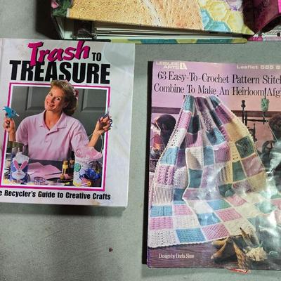 Crafts, DIY & Sewing Book Lot – Quilting, Crochet, Home Repair & More