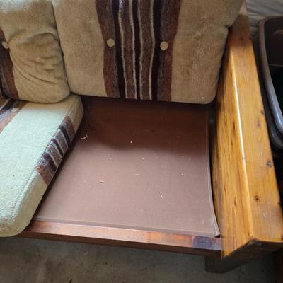 Wood Frame Sofa, Loveseat, Chair & Ottoman Set – Southwestern Upholstery - COMPLETE LIVINGROOM!