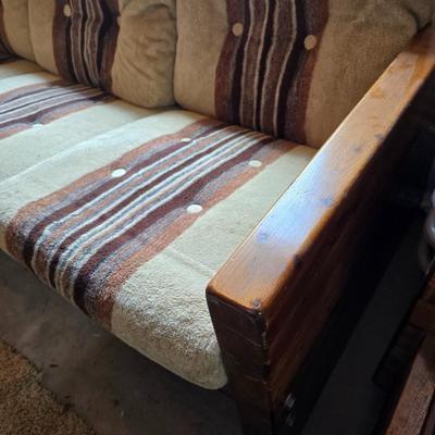 Wood Frame Sofa, Loveseat, Chair & Ottoman Set – Southwestern Upholstery - COMPLETE LIVINGROOM!