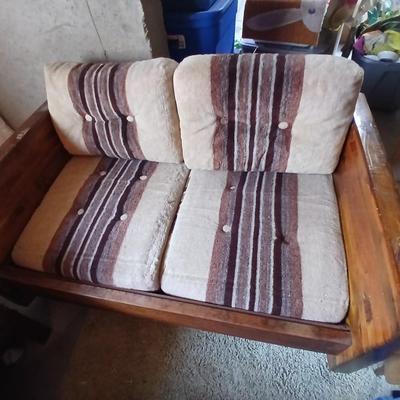 Wood Frame Sofa, Loveseat, Chair & Ottoman Set – Southwestern Upholstery - COMPLETE LIVINGROOM!