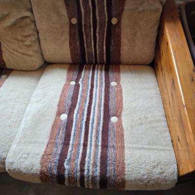Wood Frame Sofa, Loveseat, Chair & Ottoman Set – Southwestern Upholstery - COMPLETE LIVINGROOM!