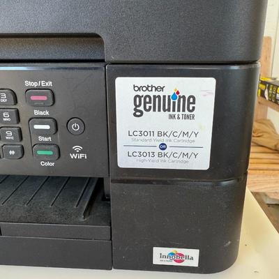 Sale Photo Thumbnail #191: Reliable all-in-one printer/copier/scanner/fax. Includes a bonus basket of ink cartridges. Powers on, untested.