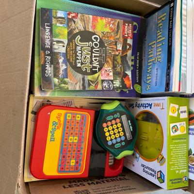 Sale Photo Thumbnail #199: Includes homeschool-style learning materials, puzzles, early learning devices, and faith-based books. Great for home education or classroom use.