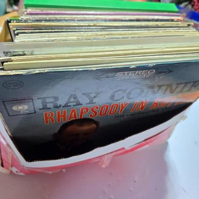 Large Vintage Vinyl Record Lot – Easy Listening, Crooners & Classics - Entire box!!