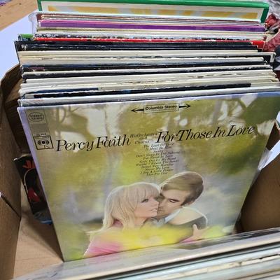 Large Vintage Vinyl Record Lot – Easy Listening, Crooners & Classics - Entire box!!