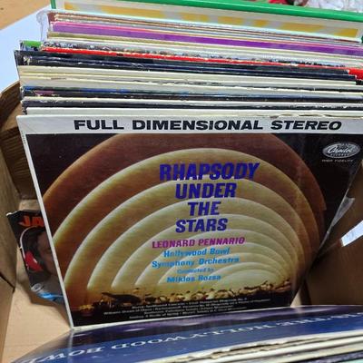 Large Vintage Vinyl Record Lot – Easy Listening, Crooners & Classics - Entire box!!