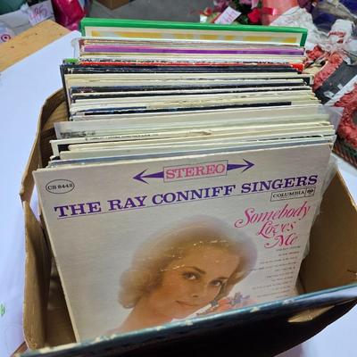 Large Vintage Vinyl Record Lot – Easy Listening, Crooners & Classics - Entire box!!