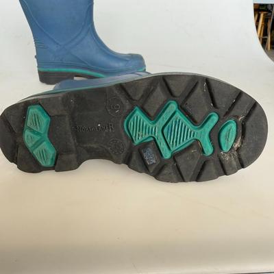 Sale Photo Thumbnail #269: Durable blue Northerner brand rubber boots. Great for rain or garden play.
