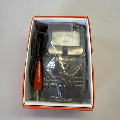 Sale Photo Thumbnail #341: Vintage Multimeters – Simpson Model 372 & Micronta Digital Multimeter