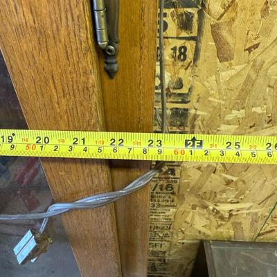 Sale Photo Thumbnail #353: Oak Wood Gun Cabinet with Glass Door