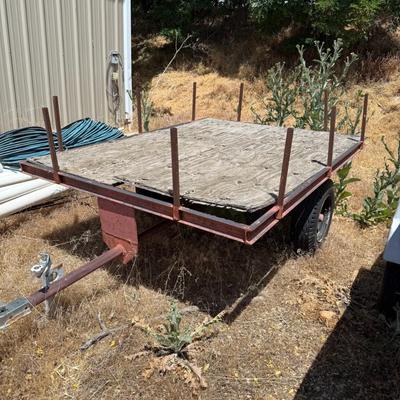 Sale Photo Thumbnail #368: Small Flatbed Utility Trailer