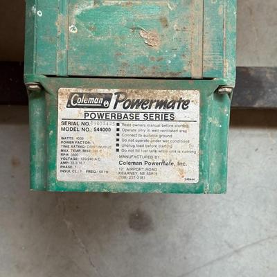 Sale Photo Thumbnail #370: Vintage Portable Generator (Green Frame)