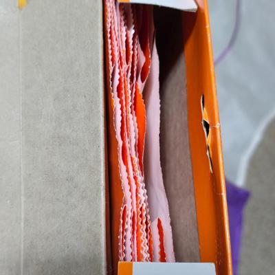 Large Halloween Décor Lot – Towels, Plush, Lights & More (65 Qt Tote Included)