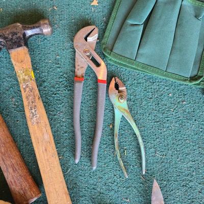 Mixed Tool & Garden Supply Lot – Gloves, Hammers, Stakes & More