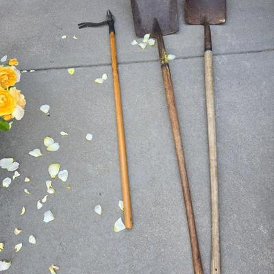 Yard Tools – Shovels & Weeder Trio