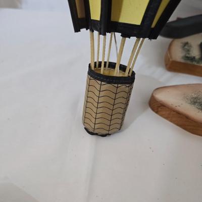 Garden Decor & Accessories Lot – Whirligig, Signs, Apron & More