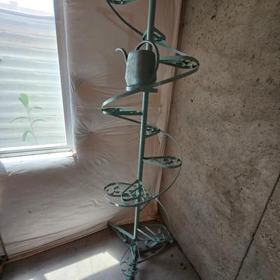 Vintage Spiral Metal Plant Stand – 6-Tier Display 73" tall!!