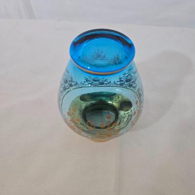 Glass & Metal Decor Lot – Blue Glass, Crystal Dishes, Silverplate & More