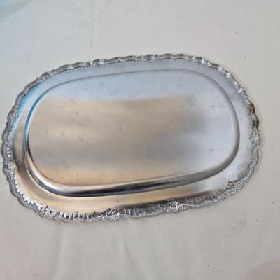 Glass & Metal Decor Lot – Blue Glass, Crystal Dishes, Silverplate & More