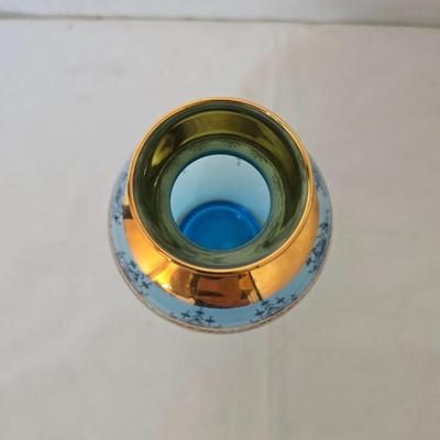 Glass & Metal Decor Lot – Blue Glass, Crystal Dishes, Silverplate & More