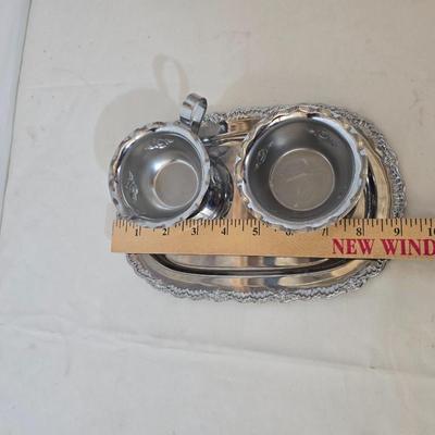 Glass & Metal Decor Lot – Blue Glass, Crystal Dishes, Silverplate & More