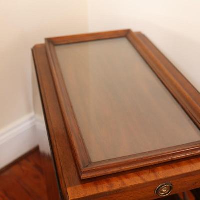 Baker Furniture Mahogany Drop-Leaf Tea Cart (See Details)