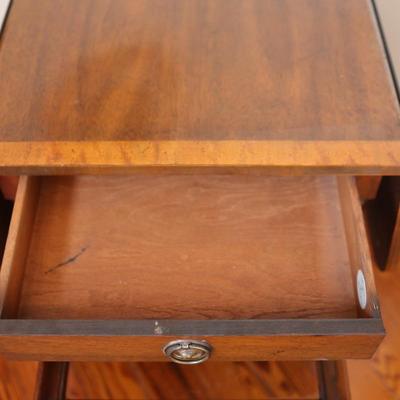 Baker Furniture Mahogany Drop-Leaf Tea Cart (See Details)