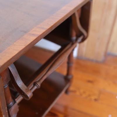 Baker Furniture Mahogany Drop-Leaf Tea Cart (See Details)