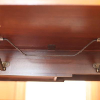 Baker Furniture Mahogany Drop-Leaf Tea Cart (See Details)