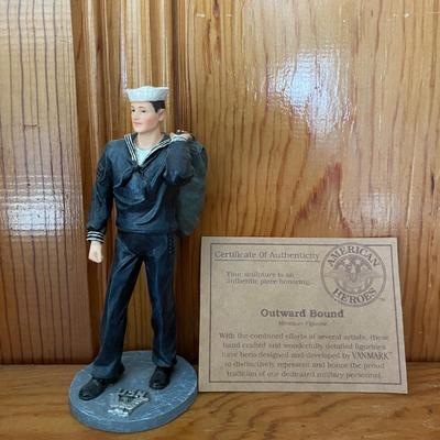 Outward Bound Navy Sailor American Heroes Figurine 2000 Vanmark 6"