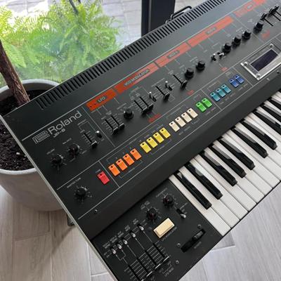 Sale Photo Thumbnail #31: Selling my Roland Jupiter-8, all original and in near-mint condition. I purchased this legendary synth from Rosen Sound in 2015, and it’s been kept in my personal studio ever since. This is the cleanest Jupiter-8 you’ll find—zero color fade and just