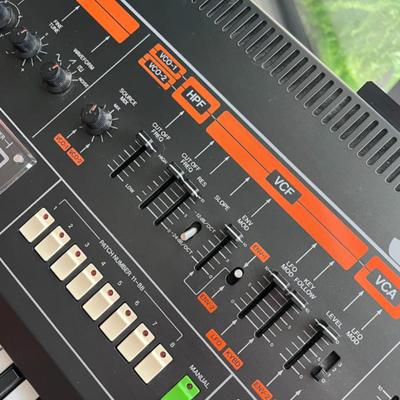 Sale Photo Thumbnail #34: Selling my Roland Jupiter-8, all original and in near-mint condition. I purchased this legendary synth from Rosen Sound in 2015, and it’s been kept in my personal studio ever since. This is the cleanest Jupiter-8 you’ll find—zero color fade and just