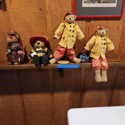 Colection of Fireman Firefighter Bears