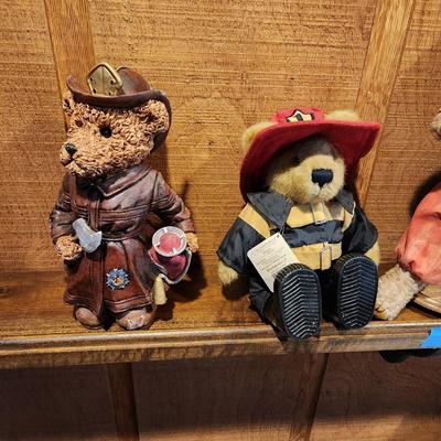 Colection of Fireman Firefighter Bears