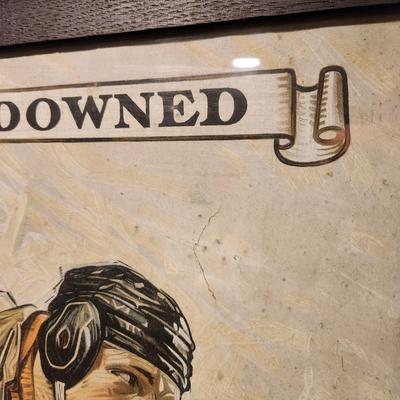 J.C. Leyendecker Down & Goal Framed Art