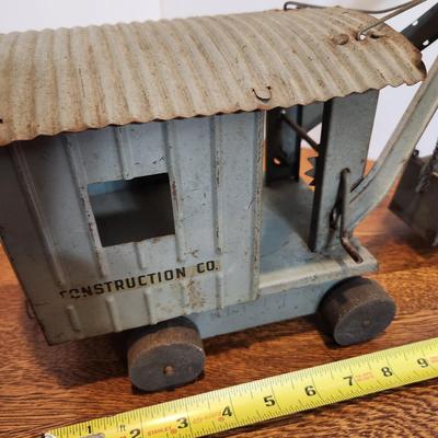 Blue Structo Toys Construction Co Steam Shovel Press Steel
