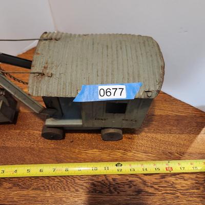 Blue Structo Toys Construction Co Steam Shovel Press Steel